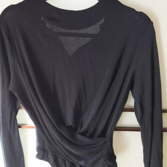 VINCE Black Long sleeve Bodysuit onesie leotard to layer  Small - Picture 4 of 16